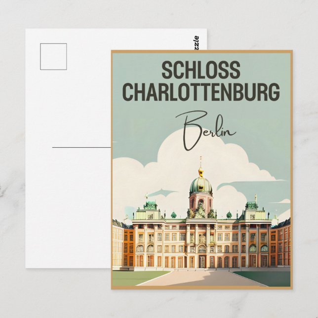 Schloss Charlottenburg - Charlottenburg Palace Vykort (Fram/baksida)