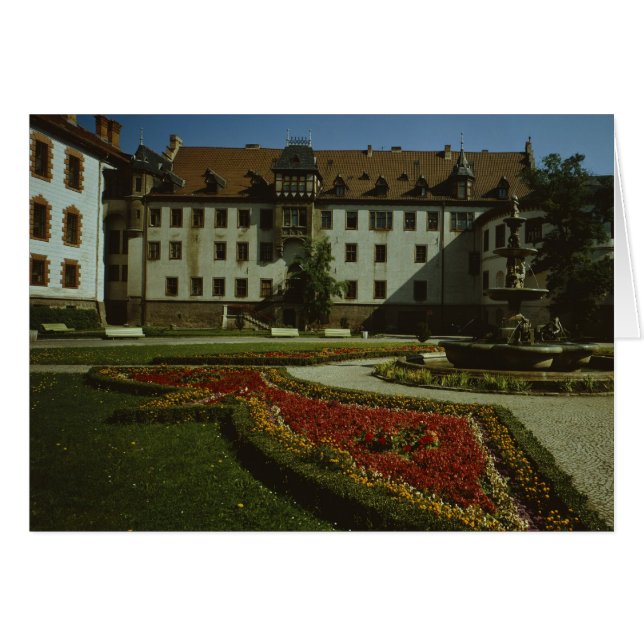 Schloss Elisabethenburg i Meiningen Hälsningskort (Framsidan Horizontal)
