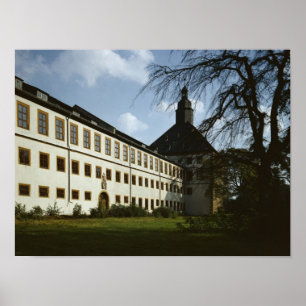 Schloss Friedenstein, Gotha som byggas i 1643-54 Poster