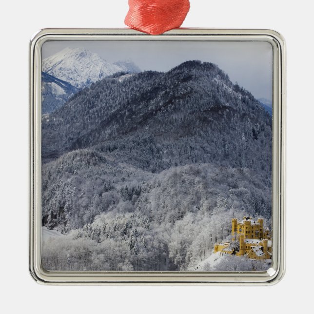 Schloss Hohenschwangau Julgransprydnad Metall (Framsidan)