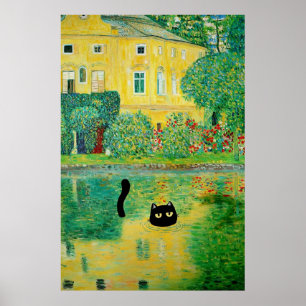 Schloss Kammer om Attersee Cat Poster
