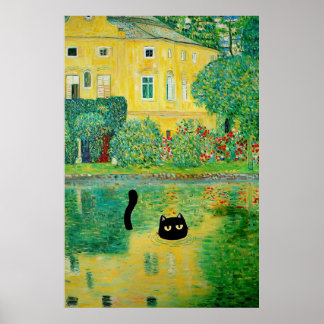 Schloss Kammer om Attersee Cat Poster