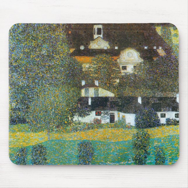 Schloss Kammer om Attersee II av Gustav Klimt Musmatta (Framsidan)