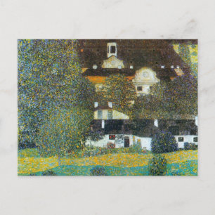 Schloss Kammer om Attersee II av Gustav Klimt Vykort