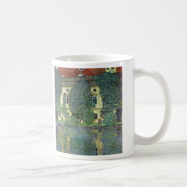 Schloss Kammer om Attersee III av Gustav Klimt Kaffemugg (Höger)