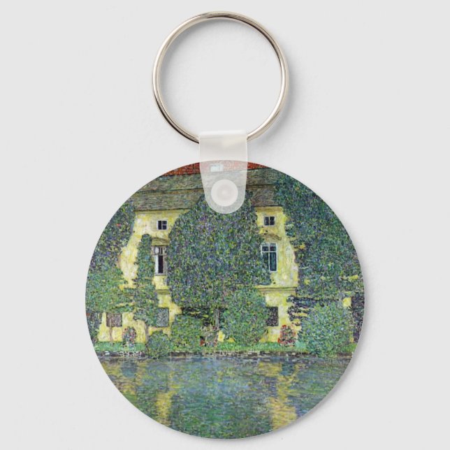 Schloss Kammer om Attersee III av Gustav Klimt Nyckelring (Framsida)