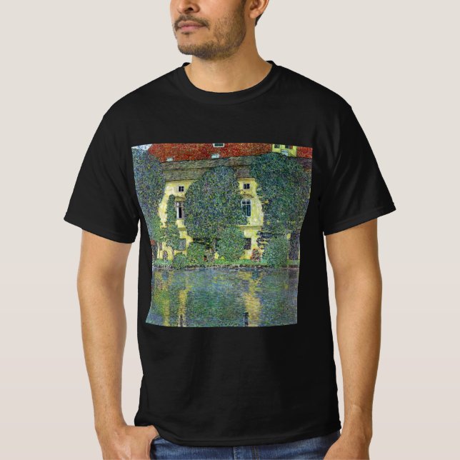 Schloss Kammer om Attersee III av Gustav Klimt T Shirt (Framsida)