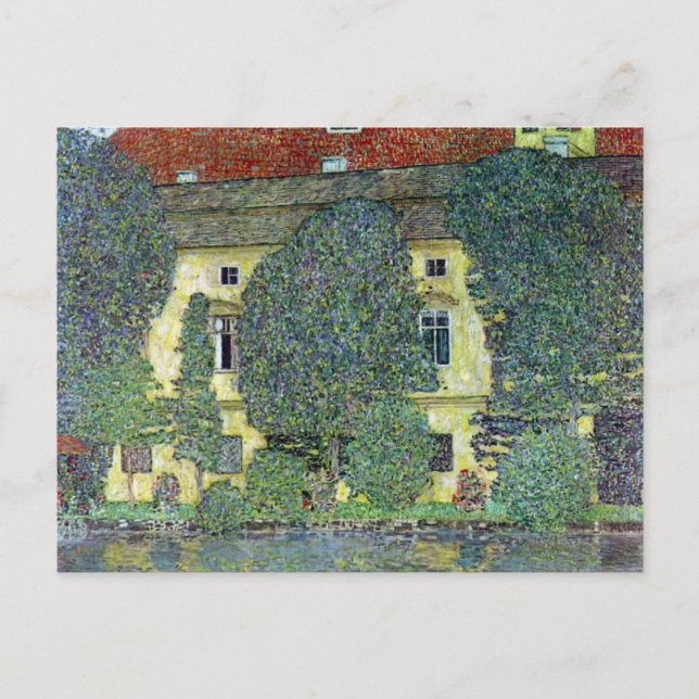 Schloss Kammer om Attersee III av Gustav Klimt Vykort (Framsida)