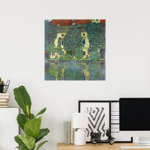 Schloss Kammer på Atterseen III av Gustav Klimt Poster