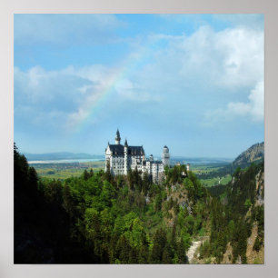 Schloss Neuschwanstein komposit Poster