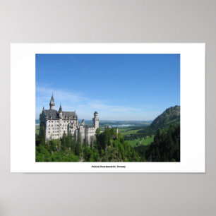 Schloss Neuschwanstein, Tyskland Poster