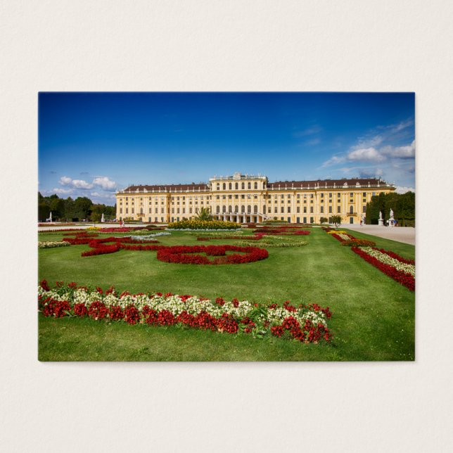 Schloss Schoenbrunn Wien Austrria Visitkort (Framsidan)