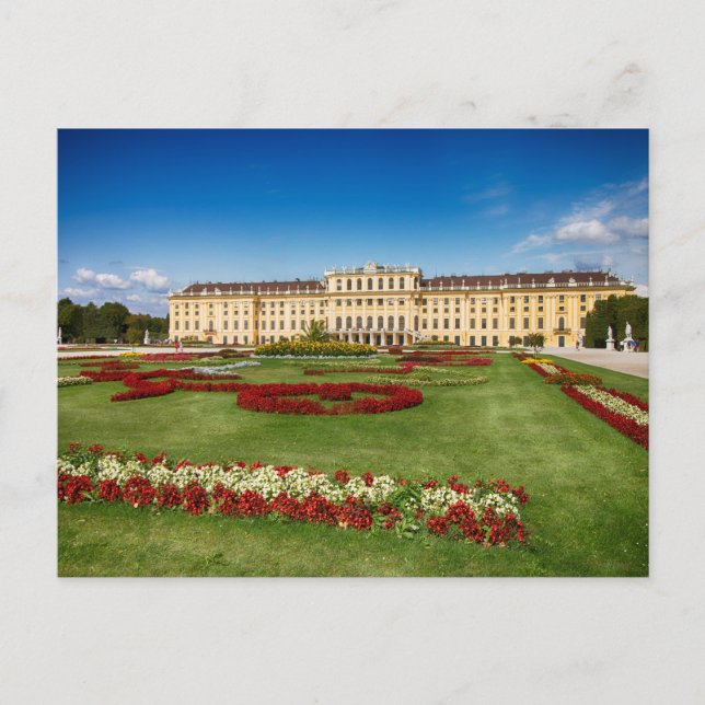 Schloss Schoenbrunn Wien Österrike Vykort (Framsida)
