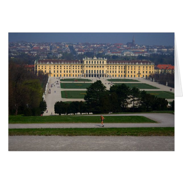 Schloss Schönbrunn Hälsningskort (Framsidan Horizontal)