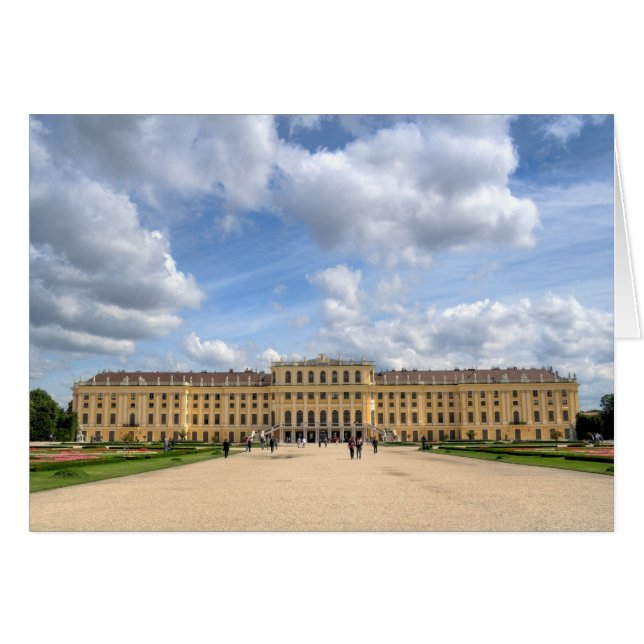 Schloss Schönbrunn Hälsningskort (Framsidan Horizontal)