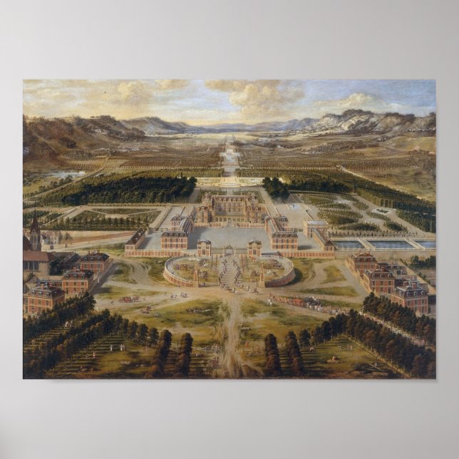Schloss Versailles – Pierre Patel – 1668 Poster (Framsidan)