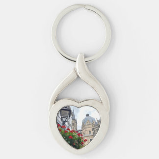 Schlüsselanhänger Aachen Dom Twisted Heart Silverfärgad Nyckelring
