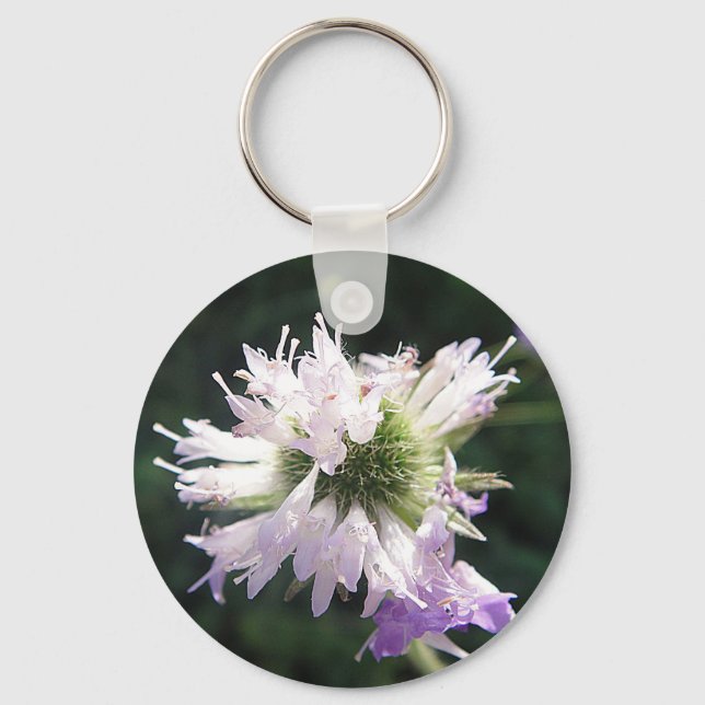 Schlüsselanhänger lila Wildblüte Nyckelring (Framsida)