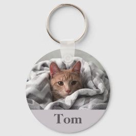Schlüsselanhänger mit dem Foto deiner Katzen Nyckelring