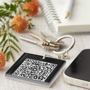 Schlüsselanhänger mit eigenem QR Code