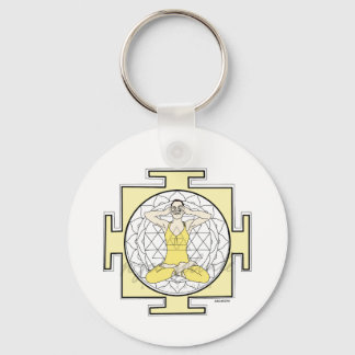 Schlüsselanhänger mit Mudra & Yantra – Symbol für Nyckelring