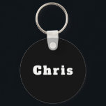 Schlüsselanhänger mit Namen Chris Nyckelring<br><div class="desc">Schlüsselanhänger mit Namen Chris</div>