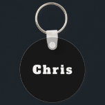 Schlüsselanhänger mit Namen Chris Nyckelring<br><div class="desc">Schlüsselanhänger mit Namen Chris</div>