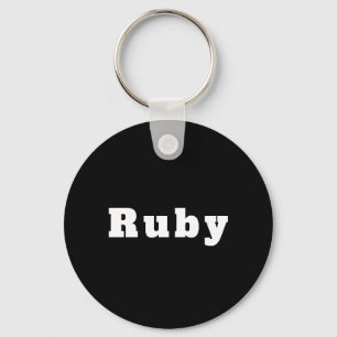 Schlüsselanhänger mit Namen Ruby Nyckelring