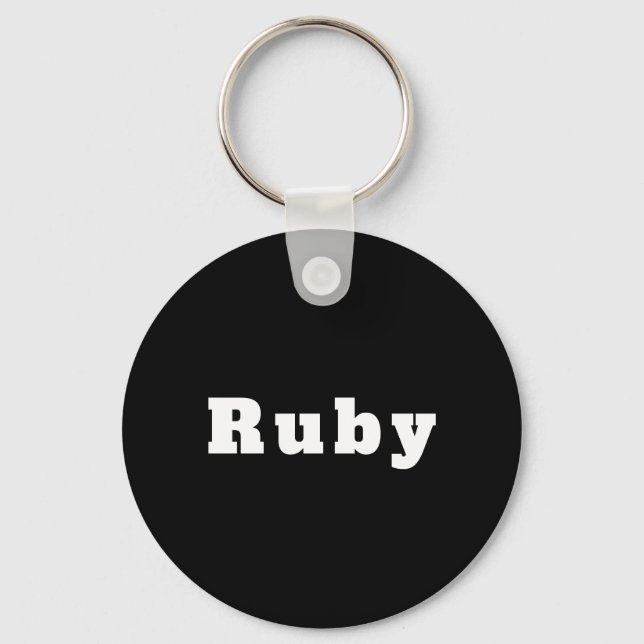Schlüsselanhänger mit Namen Ruby Nyckelring (Framsida)