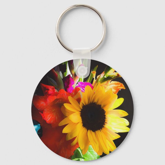Schlüsselanhänger, Motiv Sonnenblume Nyckelring (Framsida)