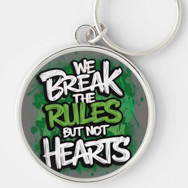 Schlüsselanhänger Rund Silverfärgad Nyckelring (Framsidan)