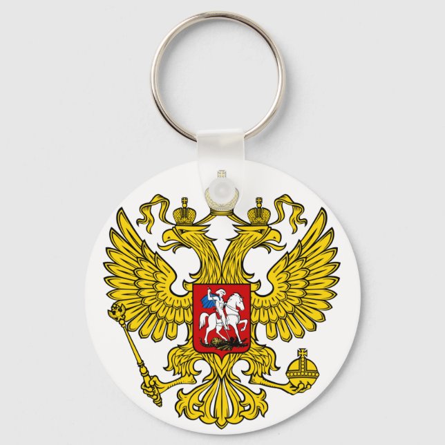 Schlüsselanhänger Russland (WAPPEN) Nyckelring (Framsida)