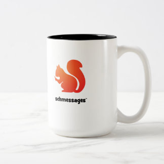 Schmessages två-tonar kaffemuggen! Två-Tonad mugg