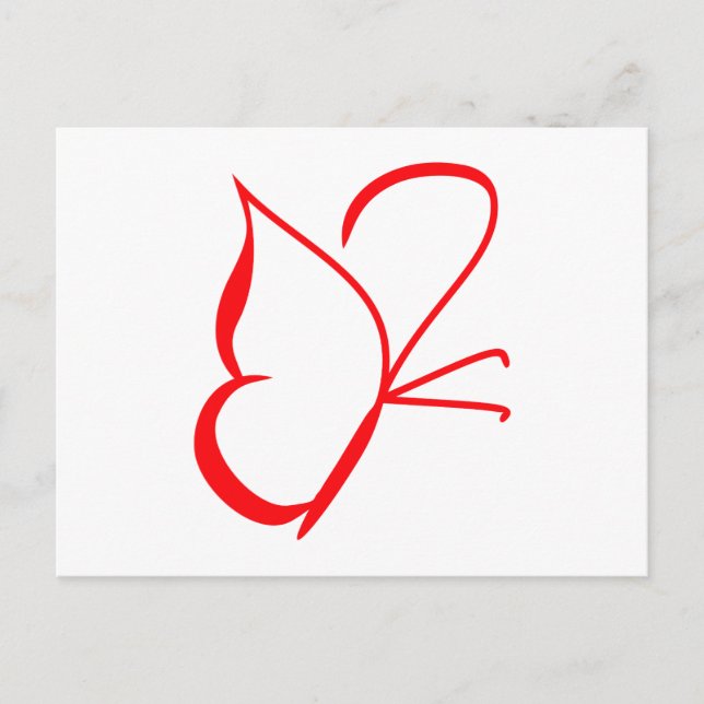 Schmetterling butterfly vykort (Framsida)