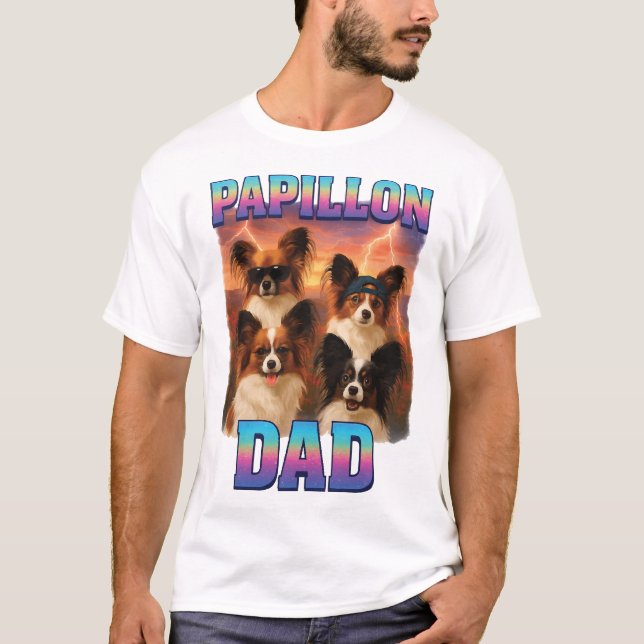 Schmetterlingshund T Shirt (Framsida)
