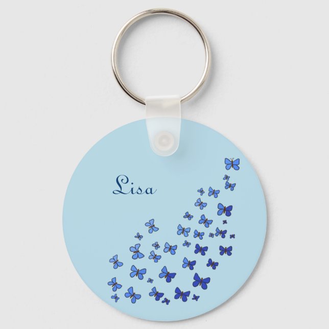 Schmetterlingsschvarmt Nyckelring (Framsida)
