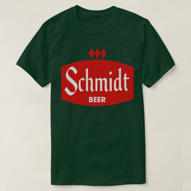 Schmidt Beer Retro Defunct Brewing T Shirt (Design framsida)