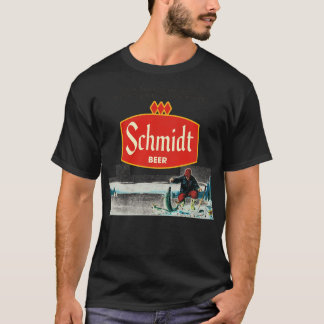 Schmidt Beer Retro Defunct Ice Fishing Natature Sc T Shirt