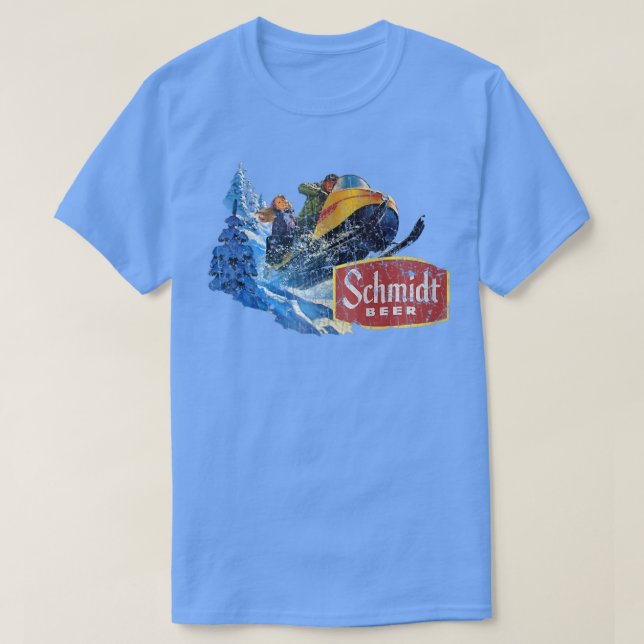Schmidt Beer Snowmobile T Shirt (Design framsida)
