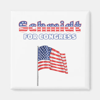 Schmidt för kongressen Patriotic American Flagga Magnet