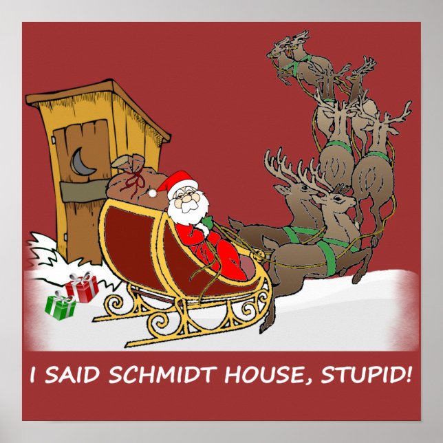 Schmidt House Funny-julen Poster (Framsidan)