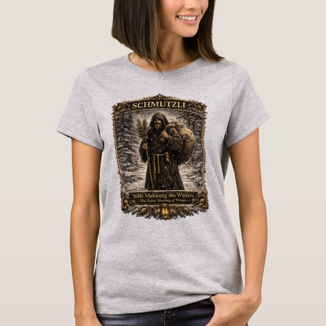 Schmutzli Swiss Folklore Shirt – Quiet Warning T Shirt (Framsida)