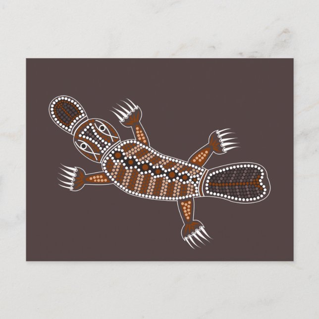 Schnabeltier oder Platypus Vykort (Framsida)