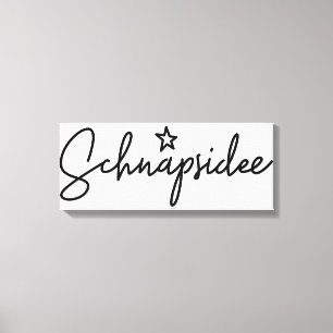Schnapsidee, Ord, Sprit, Idea, Tyskland Canvastryck