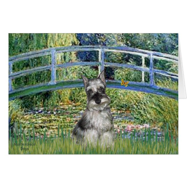 Schnauzer 1 - Bro Hälsningskort (Framsidan Horizontal)