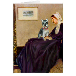 Schnauzer 8cr - Whistlers Mor Hälsningskort