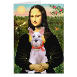 Schnauzer 9N - Mona Lisa Hälsningskort