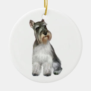 Schnauzer (A11) Julgransprydnad Keramik