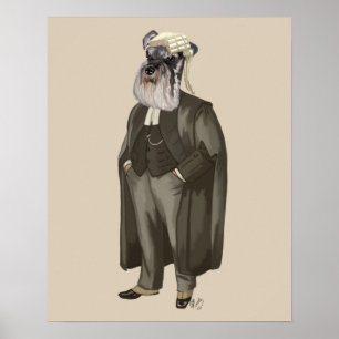 Schnauzer Advokat Poster
