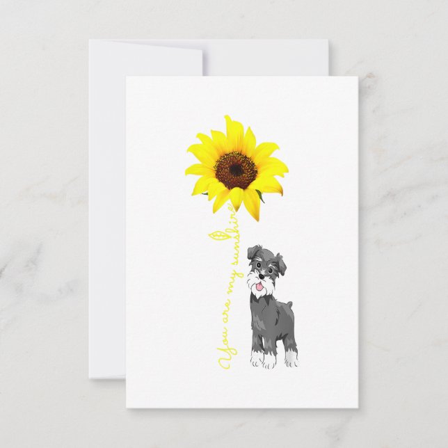 Schnauzer är min solros Schnauzer Mamma OSA Kort (Framsida)